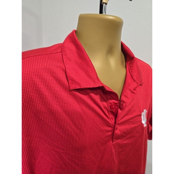 Indiana University Hoosiers Shirt Mens Large Red Antigua Polo Embroidered Logo - Picture 3 of 9